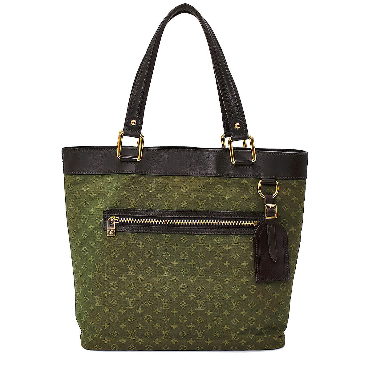 Louis Vuitton - Green Monogram Mini Lin Lucille GM Tote Bag